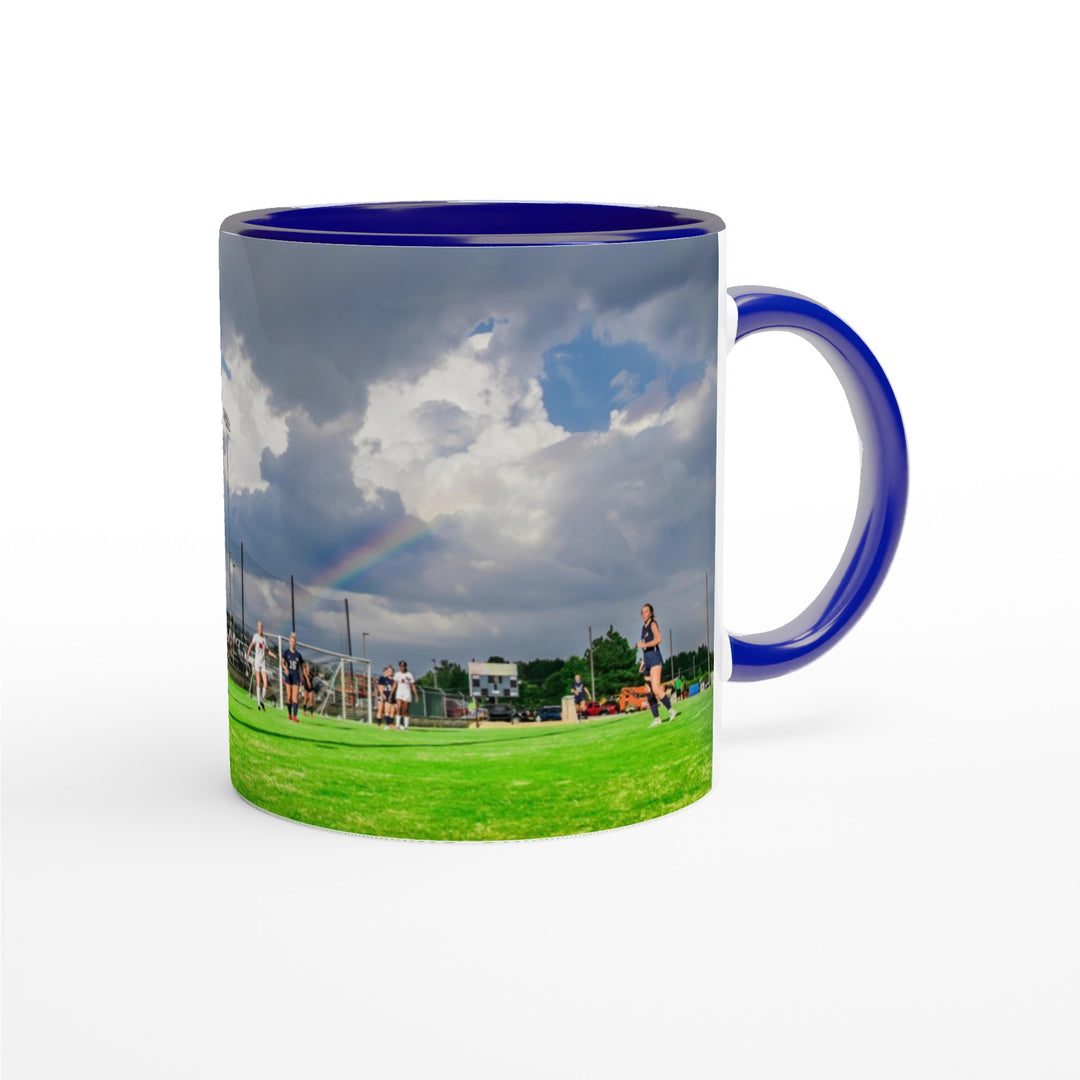 Rainbow Soccer 11oz Ceramic Mug