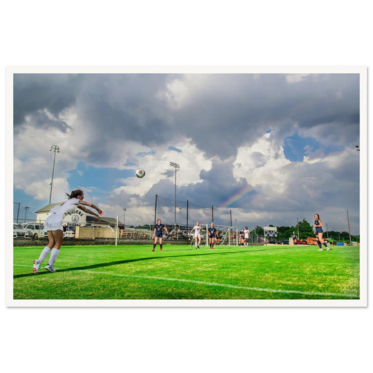 Rainbow Soccer Print