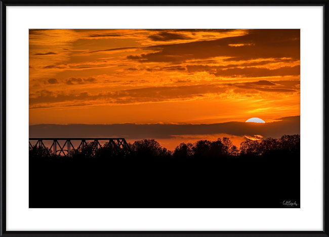 Sunset on the Mississippi Frame