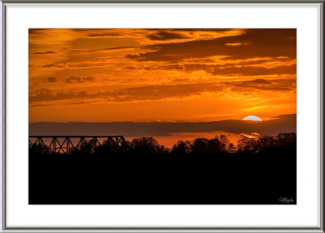 Sunset on the Mississippi Frame