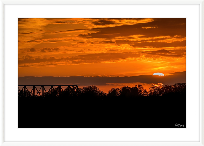 Sunset on the Mississippi Frame