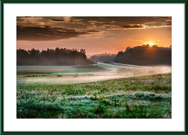 Sun Meets Fog Frame