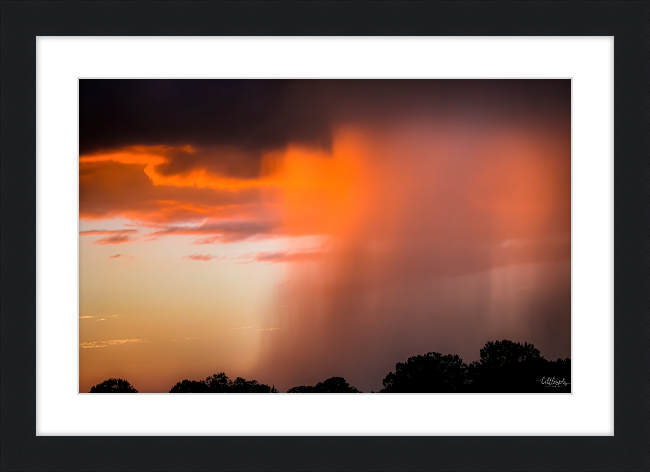 Country Wedding Storms Frame