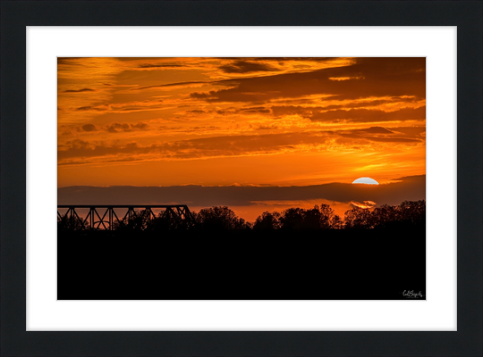 Sunset on the Mississippi Frame
