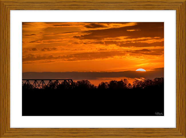 Sunset on the Mississippi Frame