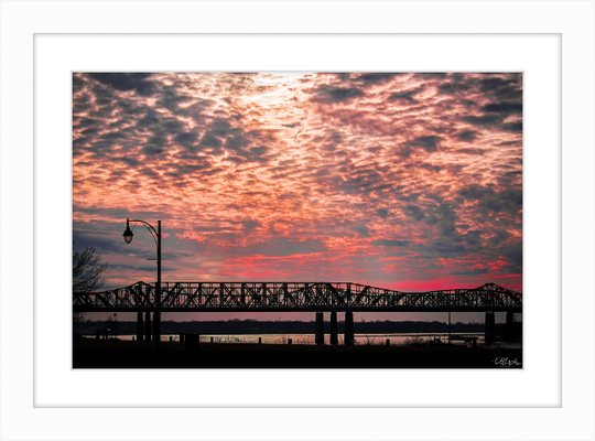 Sunset on the River Frame