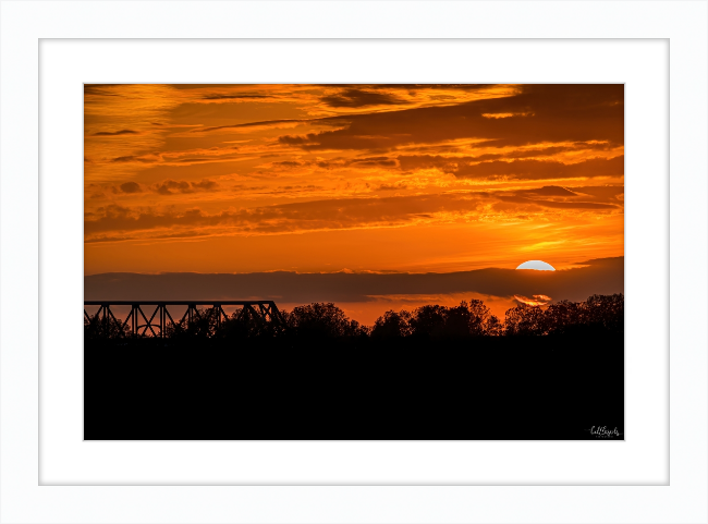 Sunset on the Mississippi Frame