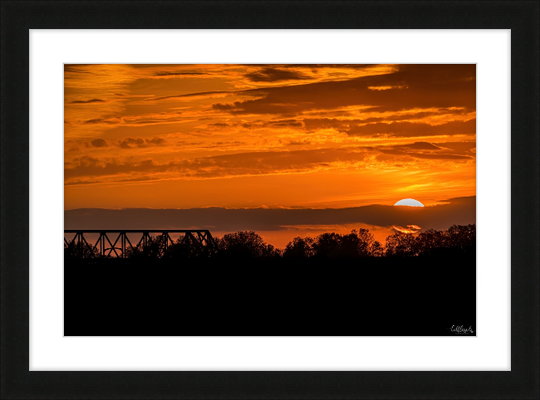 Sunset on the Mississippi Frame