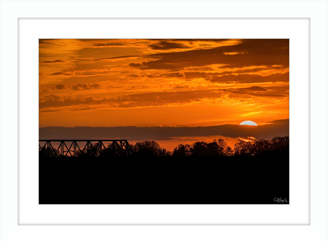 Sunset on the Mississippi Frame