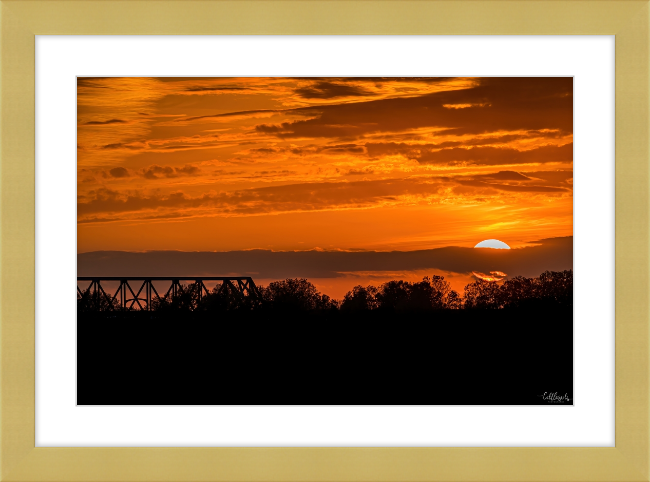 Sunset on the Mississippi Frame