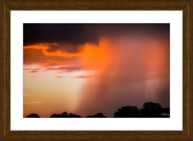 Country Wedding Storms Frame