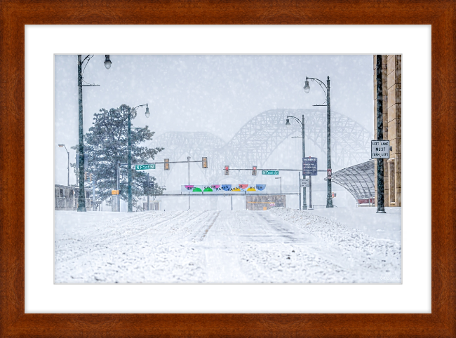 Snow on Poplar Frame
