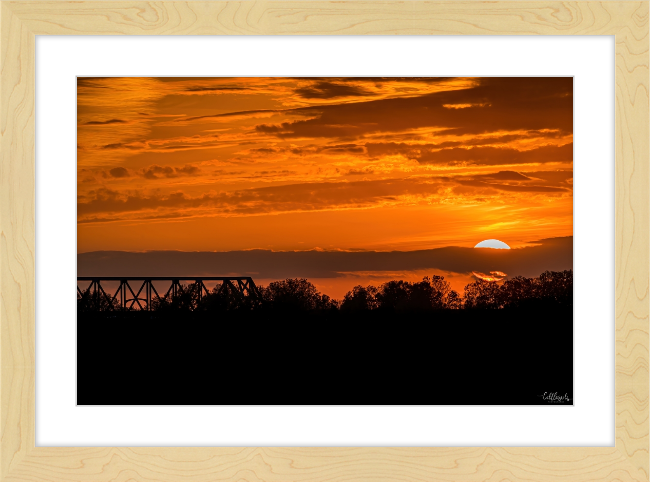 Sunset on the Mississippi Frame